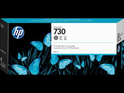 HP 730 300 ml sivá atramentová kazeta