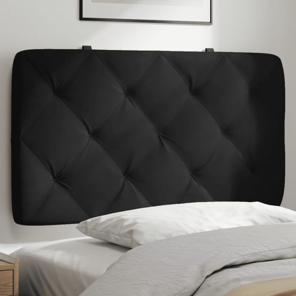 vidaXL Vankúš na čelo postele čierny 90 cm zamat