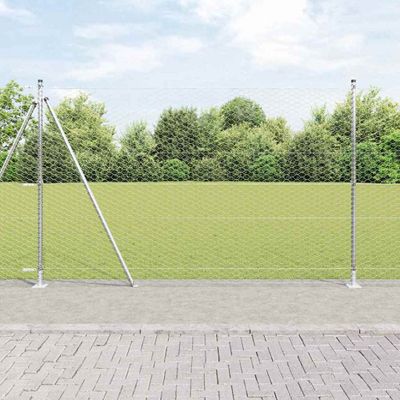vidaXL Hexagonálne oplotenie s betónovým podstavcom 10 x 1,5 m