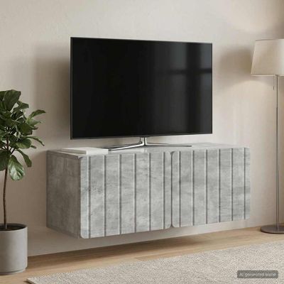 vidaXL Nástenná TV skrinka 78,5 x 31 x 30 cm Betónovo sivá