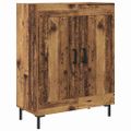 vidaXL Highboard 2 ks Staré drevo 69,5 x 34 x 180 cm Kompozitné drevo