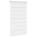 vidaXL Zebrová roleta 90,9x150 cm Šírka látky 86,7 cm biela