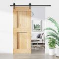 vidaXL Posuvné dvere Prírodná a čierna 80 x 210 cm