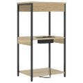 vidaXL Nočný stolík Sonoma dub 41 x 31 x 76 cm Kompozitné drevo