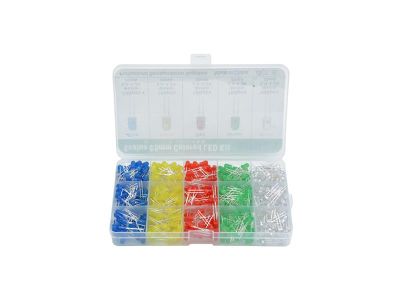 Sada LED 5mm 500ks - 5 farieb