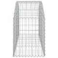 vidaXL Oblúkový gabionový kôš 150x50x60/80 cm pozinkované železo