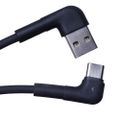 Maxlife MXUC-09 uhlový kábel USB - USB-C 1,0 m 3A čierny