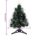 vidaXL Umelý vianočný stromček Zelená 64 cm PVC
