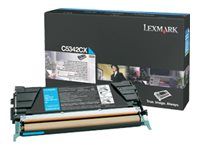 Extra vysoká výťažnosť - azúrová - originálna - kazeta s farbivom LCCP - pre Lexmark C534dn, C534dtn, C534n