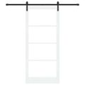 vidaXL Posuvné dvere ORKDAL Biela a čierna 93 x 211 cm