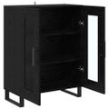 vidaXL Servírovacia skriňa Čierny dub 69,5 x 34 x 90 cm
