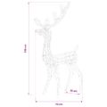 vidaXL Vianočná dekorácia, akrylový sob 140 LED, 128 cm, studená biela