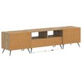 vidaXL 5-dielny LED TV kabinet Dub artisan Kompozitné drevo