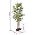 vidaXL Umelý bambusový strom 1104 listov 180 cm zelený