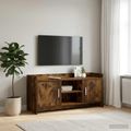 vidaXL TV skrinka 102 x 33 x 47 cm Dymový dub Kompozitné drevo