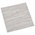 vidaXL Samo-lepiace podlahové dosky Svetlo šedá a biela 30,5 x 30,5 cm