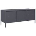 vidaXL TV skrinka antracit 101,5x39x43,5 cm oceľ valcovaná za studena