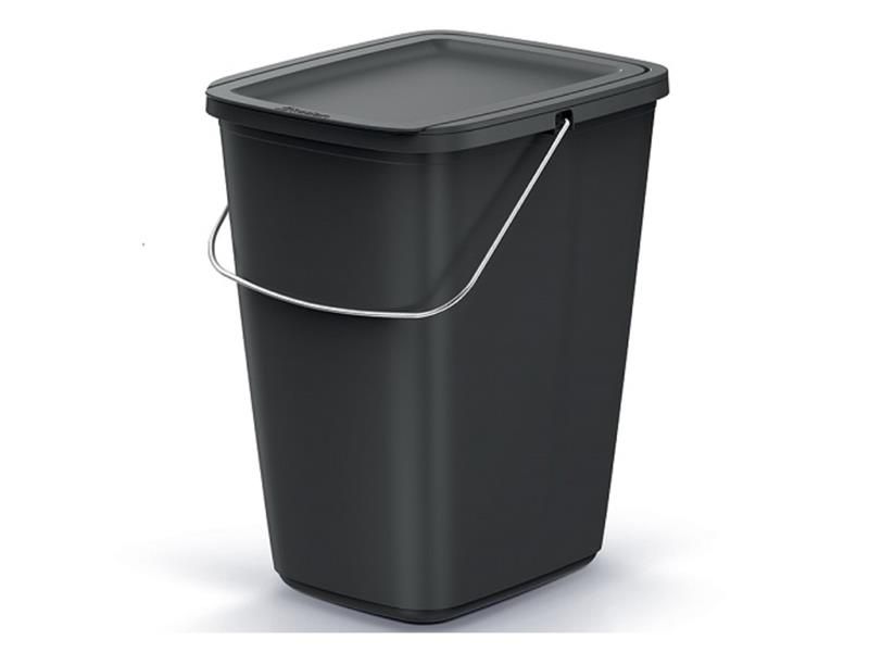 Kôš odpadkový COMPACTA Q FLAP BASIC čierný 9l