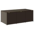 vidaXL Záhradný úložný box hnedý 180x90x70 cm polyratanový