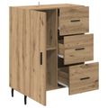 vidaXL Servírovacia skriňa Remeselný dub 69,5 x 34 x 90 cm