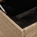 vidaXL Záhradný úložný box béžový 110x50x58 cm polyratan