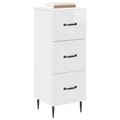 vidaXL Zásuvkový kabinet Biela s vysokým leskom 33 x 34,5 x 89,5 cm