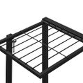 vidaXL Stojan na kvety s kolieskami 94,5x24,5x91,5 cm čierny železný