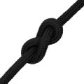 vidaXL Lodné lano čierne 20 mm 50 m polypropylén