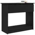 vidaXL Konzolový stolík so zásuvkami čierny 85,5x38,5x74,5 cm