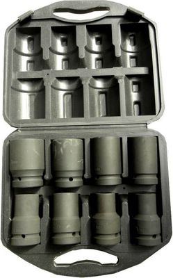 Sada nástrčných hlavic 1", 8ks, 19-41mm GEKO