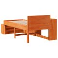 vidaXL Posteľný rám bez matraca voskový 80x200 cm borovicový masív