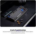 Endorfy mechanická klávesnice Thock V2 TKL / bezdrátová / ARGB /  yellow sw. / USB / US layout Klávesnice, herní, bezdrátová, mechanická, Endorfy Yellow, US layout, TKL, ARGB, hliníková konstrukce, Bluetooth, 2,4GHz, USB, še