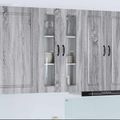 vidaXL Dvierka na umývačku Kalmar Sivý Sonoma 60 x 31 x 100 cm