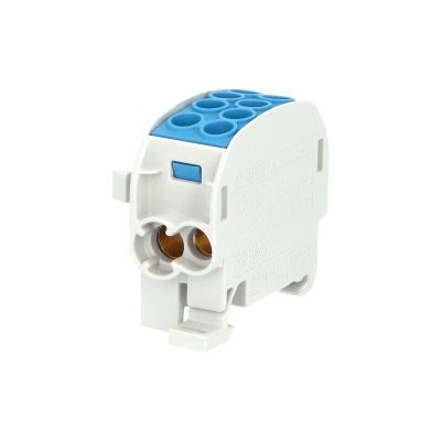 Svorkovnica rozbočovacia HLAK 35//1 C N, 202A, 1pól., CU, IP20, modrá, na DIN