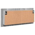 vidaXL LED kúpeľňová zrkadlová skrinka sivá sonoma 100x12x45 cm