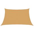 vidaXL Slnečná plachta 160 g/m² lichobežníkový piesok 3/4x2 m HDPE
