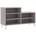 vidaXL Botník sivý dub sonoma 102x36x60 cm spracované drevo