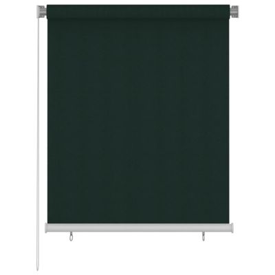 vidaXL Vonkajšia zatemňovacia roleta 120x140 cm tmavozelená HDPE