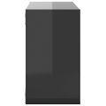 vidaXL Nástenné police v tvare kocky 6 ks vysoký lesk sivé 26x15x26 cm