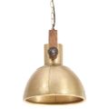 vidaXL Industriálna závesná lampa 25 W mosadzná 30 cm okrúhla E27