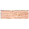 vidaXL Stolová doska bledohnedá 160x50x(2-4) cm ošetrený masívny dub