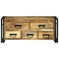 vidaXL Konferenčný stolík Hnedá 90 x 50 x 38 cm Masívne mango drevo