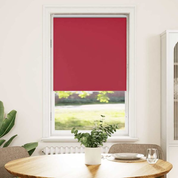 vidaXL Zatemňovacia roleta červená 65x175 cm, šírka látky 60,7 cm, polyester