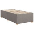 vidaXL Boxspring posteľ s matracom sivohnedý 100x200 cm látka