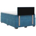 vidaXL Posteľ boxspring s matracom Modrá 120 x 190 cm Zamat