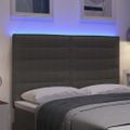 vidaXL LED hlavová doska Svetlosivá 160 cm Kordúrová tkanina
