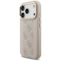 Guess 4G pruhované MagSafe puzdro pre iPhone 17 Pro ružové