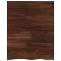 vidaXL Obdĺžnikový stôl 60 x 60 x 3,5 cm Štvorcový Tmavohnedá