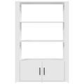 vidaXL Komoda biela 80x30x119,5 cm spracované drevo