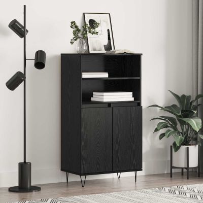 vidaXL Highboard Čierna 60 x 36 x 110 cm Kompozitné drevo